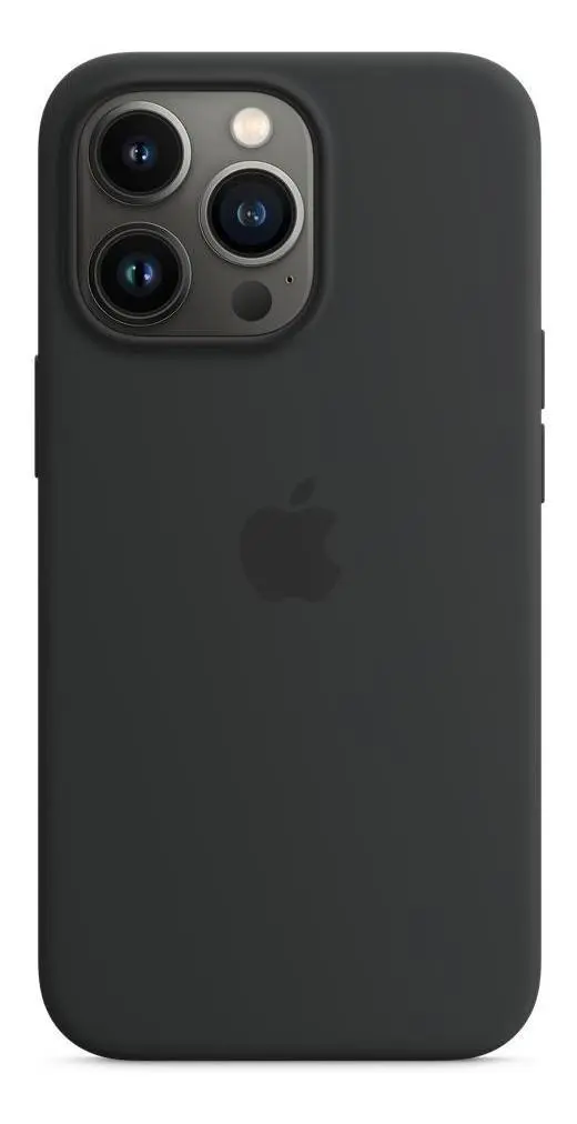 Capa de Silicone Aveludada para iPhone 13 Pro - Preta